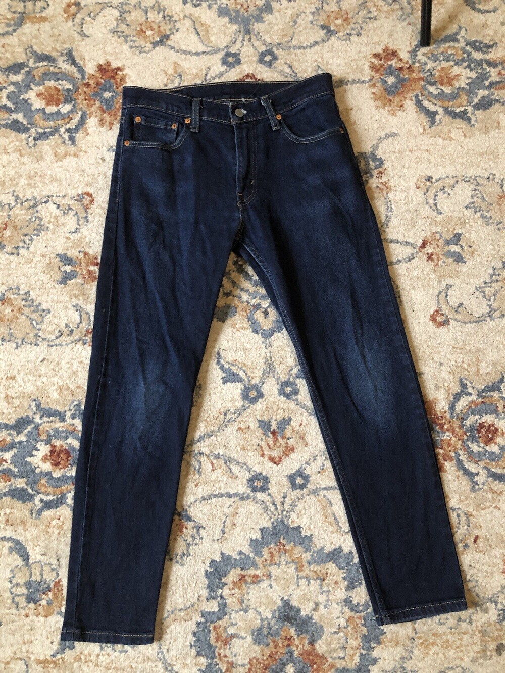 Levi's Men's Blue 512 Slim Tapered Jeans Size 30x30 Zip Solid Cotton Blend